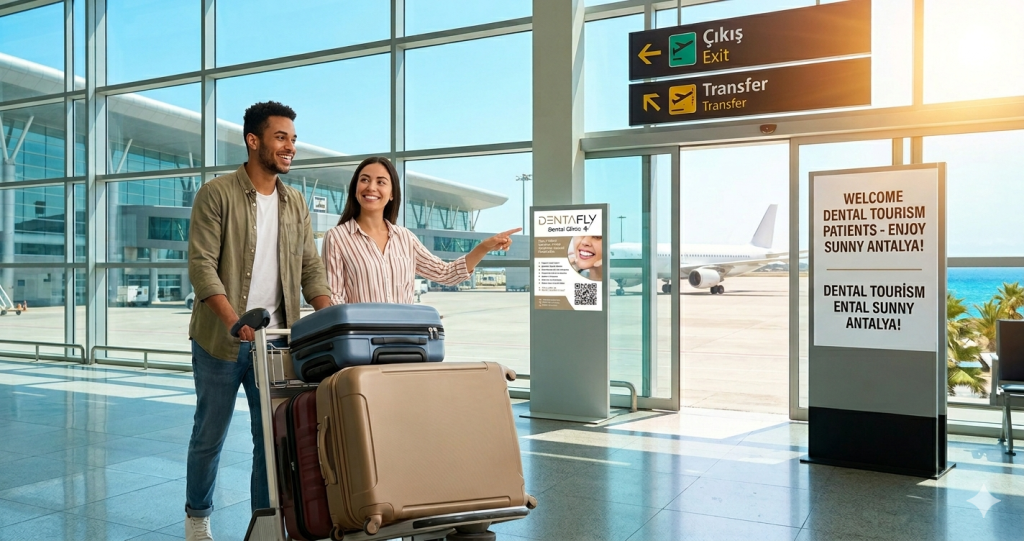 International patient arriving in Antalya Turkey for dental treatment